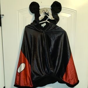 Disney Mickey Mouse Black and Red Hooded Blanket